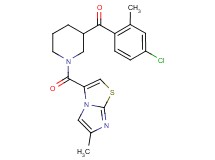 (4-chloro-2-methylphenyl){1-[(6-methylimidazo[2,1-b][1,3]thiazol-3-yl)carbonyl]-3-piperidinyl}methanone