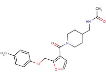 N-[(1-{2-[(4-methylphenoxy)methyl]-3-furoyl}-4-piperidinyl)methyl]acetamide