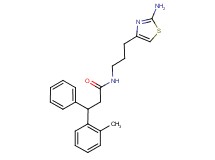 N-[3-(2-amino-1,3-thiazol-4-yl)propyl]-3-(2-methylphenyl)-3-phenylpropanamide