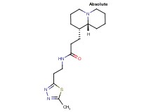 N-[2-(5-methyl-1,3,4-thiadiazol-2-yl)ethyl]-3-[(1S,9aR)-octahydro-2H-quinolizin-1-yl]propanamide