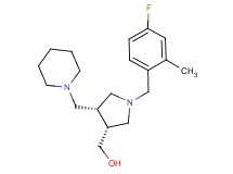 [(3R*,4R*)-1-(4-fluoro-2-methylbenzyl)-4-(piperidin-1-ylmethyl)pyrrolidin-3-yl]methanol