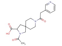 2-acetyl-8-(3-pyridinylacetyl)-2,8-diazaspiro[4.5]decane-3-carboxylic acid