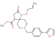 methyl 1-(allyloxy)-8-[4-(2-furyl)benzyl]-2-oxo-1,8-diazaspiro[4.5]decane-4-carboxylate