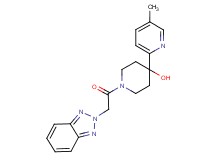 1-(2H-1,2,3-benzotriazol-2-ylacetyl)-4-(5-methylpyridin-2-yl)piperidin-4-ol
