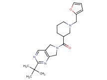 2-tert-butyl-6-{[1-(2-furylmethyl)-3-piperidinyl]carbonyl}-6,7-dihydro-5H-pyrrolo[3,4-d]pyrimidine