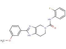 N-(2-fluorophenyl)-2-(3-methoxyphenyl)-1,4,6,7-tetrahydro-5H-imidazo[4,5-c]pyridine-5-carboxamide
