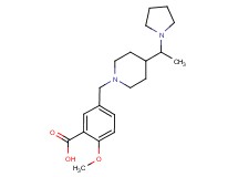 2-methoxy-5-({4-[1-(1-pyrrolidinyl)ethyl]-1-piperidinyl}methyl)benzoic acid