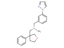 N-methyl-1-(3-phenyltetrahydrofuran-3-yl)-N-[3-(1H-pyrazol-1-yl)benzyl]methanamine