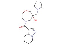 6-(pyrrolidin-1-ylmethyl)-4-(4,5,6,7-tetrahydropyrazolo[1,5-a]pyridin-3-ylcarbonyl)-1,4-oxazepan-6-ol