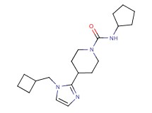 4-[1-(cyclobutylmethyl)-1H-imidazol-2-yl]-N-cyclopentyl-1-piperidinecarboxamide