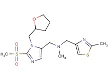 N-methyl-1-[2-(methylsulfonyl)-1-(tetrahydro-2-furanylmethyl)-1H-imidazol-5-yl]-N-[(2-methyl-1,3-thiazol-4-yl)methyl]methanamine