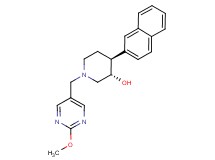 (3S*,4S*)-1-[(2-methoxypyrimidin-5-yl)methyl]-4-(2-naphthyl)piperidin-3-ol