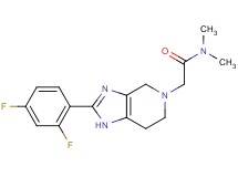 2-[2-(2,4-difluorophenyl)-1,4,6,7-tetrahydro-5H-imidazo[4,5-c]pyridin-5-yl]-N,N-dimethylacetamide