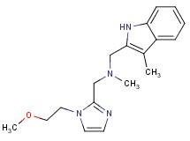 1-[1-(2-methoxyethyl)-1H-imidazol-2-yl]-N-methyl-N-[(3-methyl-1H-indol-2-yl)methyl]methanamine
