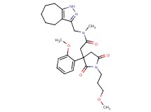 N-(1,4,5,6,7,8-hexahydrocyclohepta[c]pyrazol-3-ylmethyl)-2-[3-(2-methoxyphenyl)-1-(3-methoxypropyl)-2,5-dioxo-3-pyrrolidinyl]-N-methylacetamide