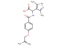 (3,5-dimethyl-1H-pyrazol-4-yl)({4-[(2-methylprop-2-en-1-yl)oxy]benzoyl}amino)acetic acid