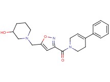 1-({3-[(4-phenyl-3,6-dihydropyridin-1(2H)-yl)carbonyl]isoxazol-5-yl}methyl)piperidin-3-ol