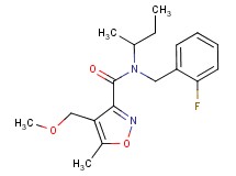 N-(sec-butyl)-N-(2-fluorobenzyl)-4-(methoxymethyl)-5-methylisoxazole-3-carboxamide