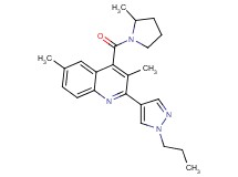 3,6-dimethyl-4-[(2-methylpyrrolidin-1-yl)carbonyl]-2-(1-propyl-1H-pyrazol-4-yl)quinoline