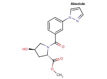 methyl (2S,4R)-4-hydroxy-1-[3-(1H-pyrazol-1-yl)benzoyl]pyrrolidine-2-carboxylate
