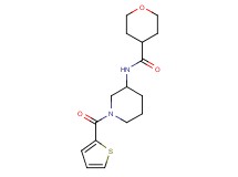 N-[1-(2-thienylcarbonyl)piperidin-3-yl]tetrahydro-2H-pyran-4-carboxamide