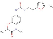 N-(2,4-dimethyl-3-oxo-3,4-dihydro-2H-1,4-benzoxazin-7-yl)-N'-[2-(5-methyl-2-furyl)ethyl]urea