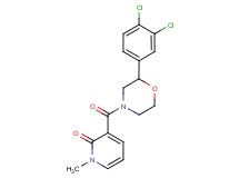 3-{[2-(3,4-dichlorophenyl)morpholin-4-yl]carbonyl}-1-methylpyridin-2(1H)-one