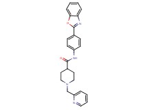 N-[4-(1,3-benzoxazol-2-yl)phenyl]-1-(2-pyridinylmethyl)-4-piperidinecarboxamide