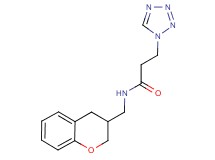 N-(3,4-dihydro-2H-chromen-3-ylmethyl)-3-(1H-tetrazol-1-yl)propanamide