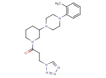 1-(2-methylphenyl)-4-{1-[3-(1H-tetrazol-1-yl)propanoyl]-3-piperidinyl}piperazine