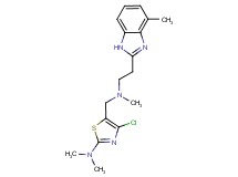 4-chloro-N,N-dimethyl-5-({methyl[2-(4-methyl-1H-benzimidazol-2-yl)ethyl]amino}methyl)-1,3-thiazol-2-amine