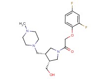 {(3R*,4R*)-1-[(2,4-difluorophenoxy)acetyl]-4-[(4-methylpiperazin-1-yl)methyl]pyrrolidin-3-yl}methanol