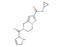 N-cyclopropyl-5-(2,5-dihydro-1H-pyrrol-2-ylcarbonyl)-4,5,6,7-tetrahydropyrazolo[1,5-a]pyrazine-2-carboxamide