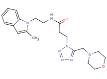 N-[2-(2-methyl-1H-indol-1-yl)ethyl]-3-[5-(4-morpholinylmethyl)-1H-tetrazol-1-yl]propanamide