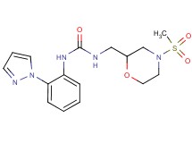 N-{[4-(methylsulfonyl)morpholin-2-yl]methyl}-N'-[2-(1H-pyrazol-1-yl)phenyl]urea
