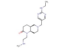 rel-(4aS,8aR)-6-{[2-(ethylamino)-5-pyrimidinyl]methyl}-1-[2-(methylamino)ethyl]octahydro-1,6-naphthyridin-2(1H)-one dihydrochloride
