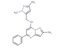 N-[(1,3-dimethyl-1H-pyrazol-5-yl)methyl]-2-methyl-5-phenylpyrazolo[1,5-a]pyrimidin-7-amine