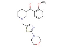 (2-methoxyphenyl)(1-{[2-(4-morpholinyl)-1,3-thiazol-5-yl]methyl}-3-piperidinyl)methanone