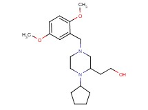 2-[1-cyclopentyl-4-(2,5-dimethoxybenzyl)-2-piperazinyl]ethanol
