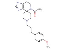 5-acetyl-1'-[(2E)-3-(4-methoxyphenyl)prop-2-en-1-yl]-1,5,6,7-tetrahydrospiro[imidazo[4,5-c]pyridine-4,4'-piperidine]