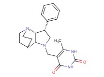 6-methyl-5-{[(3R*,3aR*,7aR*)-3-phenylhexahydro-4,7-ethanopyrrolo[3,2-b]pyridin-1(2H)-yl]methyl}pyrimidine-2,4(1H,3H)-dione