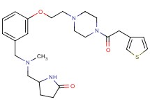 5-{[methyl(3-{2-[4-(3-thienylacetyl)-1-piperazinyl]ethoxy}benzyl)amino]methyl}-2-pyrrolidinone