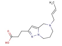 3-{5-[(2E)-2-buten-1-yl]-5,6,7,8-tetrahydro-4H-pyrazolo[1,5-a][1,4]diazepin-2-yl}propanoic acid
