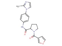 1-(3-furoyl)-N-[4-(2-methyl-1H-imidazol-1-yl)phenyl]prolinamide