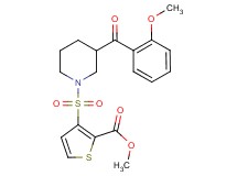 methyl 3-{[3-(2-methoxybenzoyl)-1-piperidinyl]sulfonyl}-2-thiophenecarboxylate