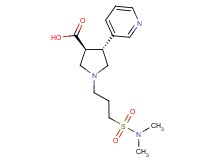 (3S*,4R*)-1-{3-[(dimethylamino)sulfonyl]propyl}-4-(3-pyridinyl)-3-pyrrolidinecarboxylic acid