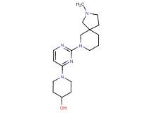1-[2-(2-methyl-2,7-diazaspiro[4.5]dec-7-yl)pyrimidin-4-yl]piperidin-4-ol