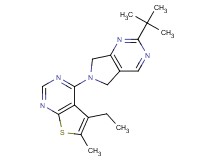 4-(2-tert-butyl-5,7-dihydro-6H-pyrrolo[3,4-d]pyrimidin-6-yl)-5-ethyl-6-methylthieno[2,3-d]pyrimidine