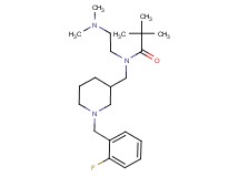 N-[2-(dimethylamino)ethyl]-N-{[1-(2-fluorobenzyl)piperidin-3-yl]methyl}-2,2-dimethylpropanamide
