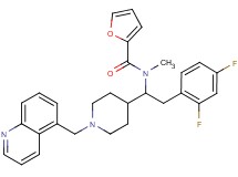 N-{2-(2,4-difluorophenyl)-1-[1-(5-quinolinylmethyl)-4-piperidinyl]ethyl}-N-methyl-2-furamide